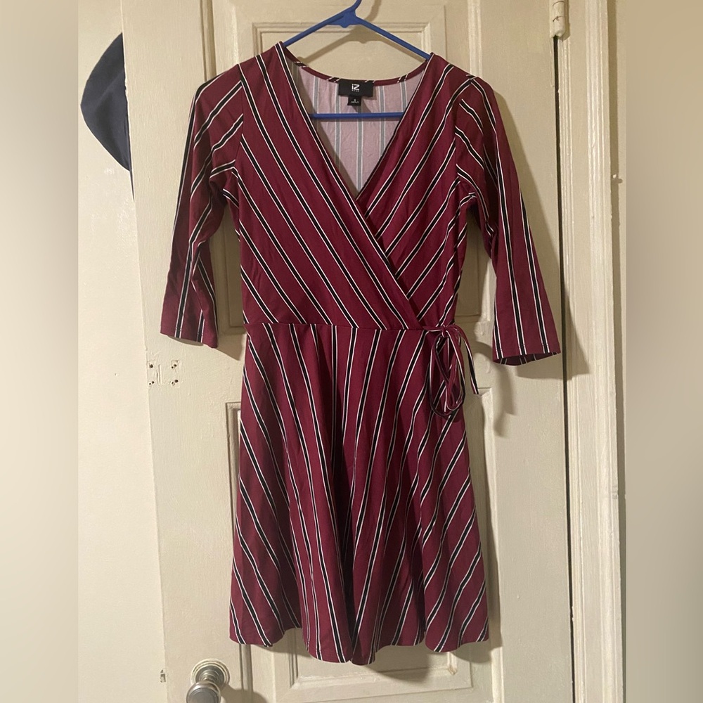 iZ Byer Striped Mini Skater Dress